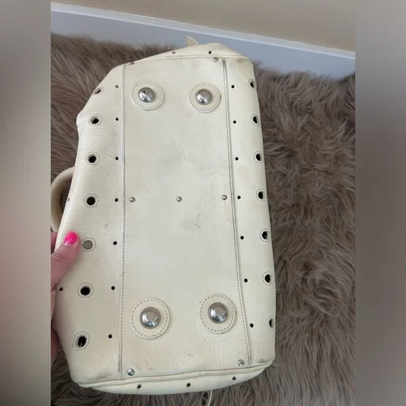 Marc Jacob’s Crème Studded Tote Bag With Tassels - Picture 6 of 6